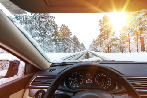 Car in winter