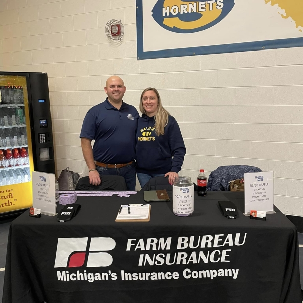 50/50 raffle ticket with farm bureau insurance